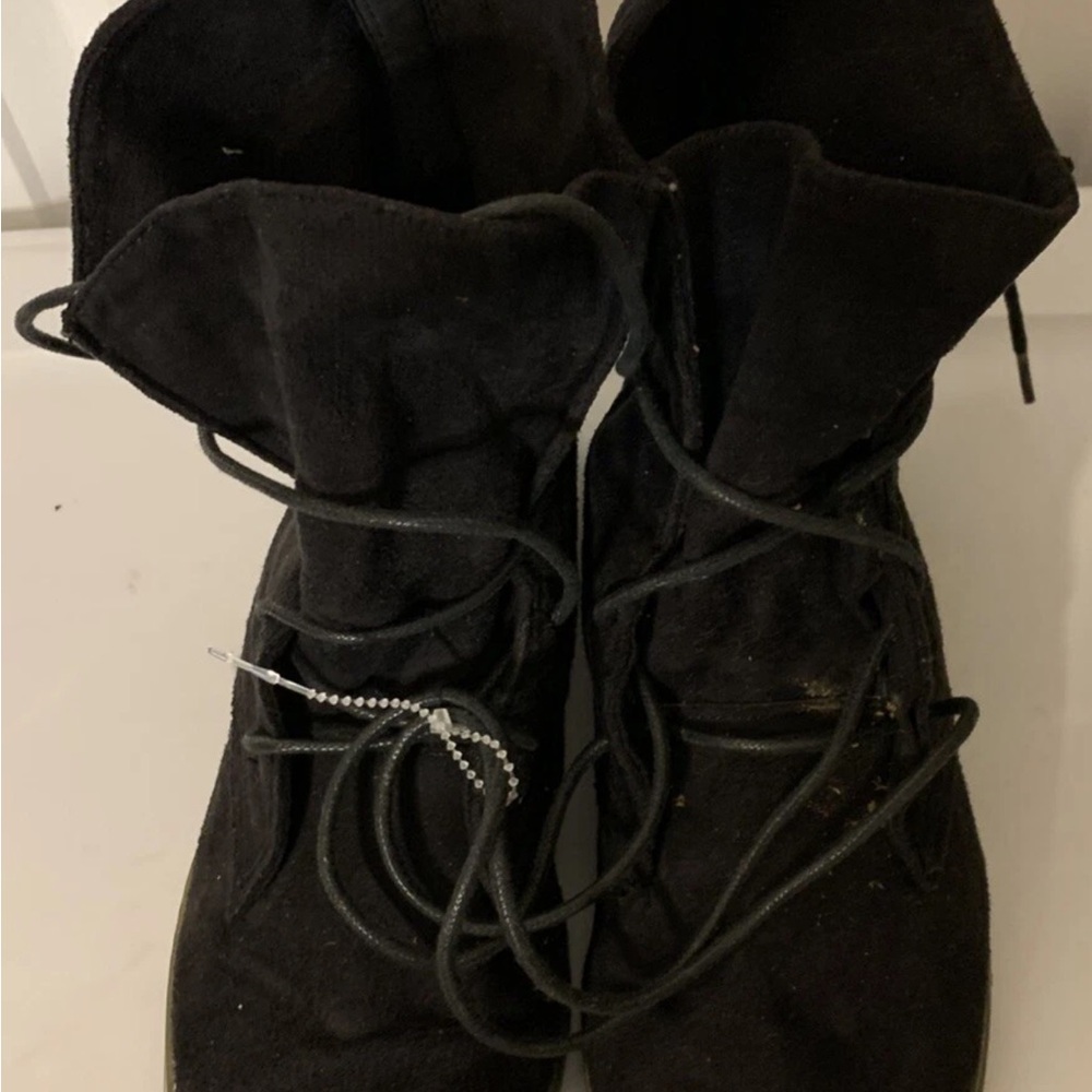 Chase + Chloe Black Suede‎ Ankle Boots sz 8